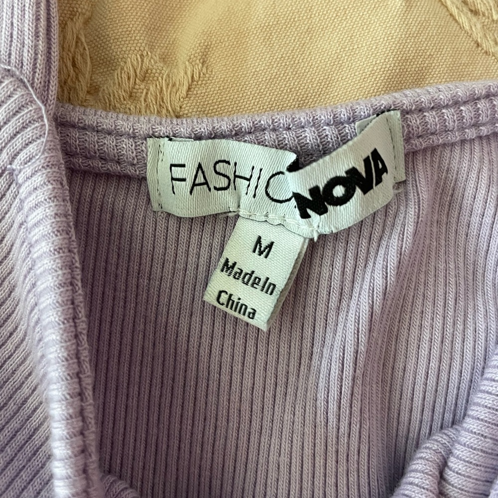 Lilac Ribbed Dress - M - Picture 11 of 12